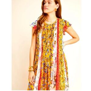 Varun Bahl Anthropologie Mix Print Dress